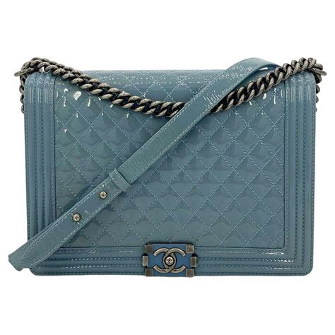 chanel blue boy|baby blue Chanel boy bag.